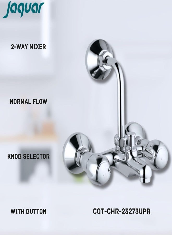 JAQUAR CLARION Wall Mixer with Provision for overhead Shower with 115mm Long Bend Pipe on Upper Side, Connecting Legs & Wall Flanges - Image 2
