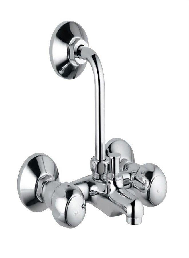 JAQUAR CLARION Wall Mixer with Provision for overhead Shower with 115mm Long Bend Pipe on Upper Side, Connecting Legs & Wall Flanges - Image 1