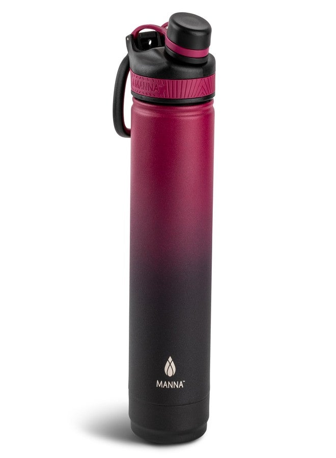 Manna Saratoga Double-wall Insulated Stainless Steel Bottle - 26 Oz - Blackberry Ombre - Image 1