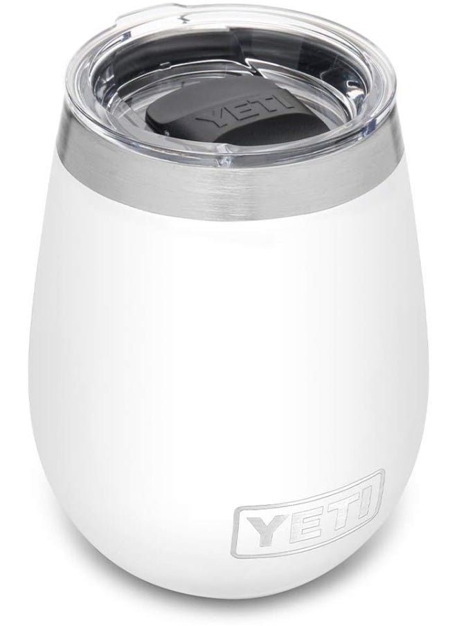 YETI YETI Rambler 10 oz Wine Tumbler, Vacuum Insulated, Stainless Steel with MagSlider Lid, White  - Image 1