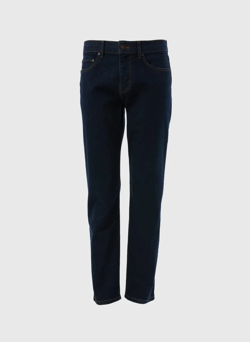 Matalan Indigo Straight Fit Jeans