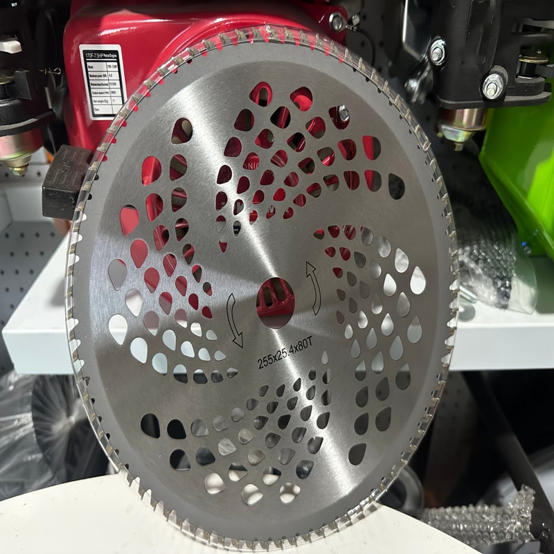 Stainless Steel Round Serrated 60 Teeth 10 Inch Blade For Lawn Mower Brush Cutter Weed Trimmer Chainsaw Replacement - Image 2