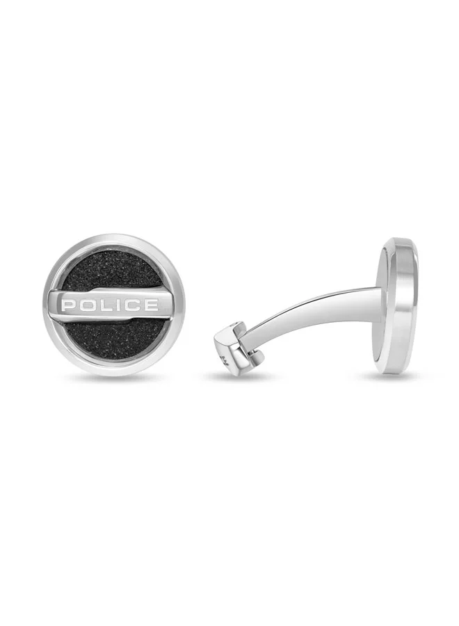بوليس Orbium Round Stainless Steel Cufflinks for Men
