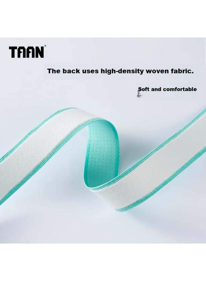 Taan Badminton Grip Tape, Thickened, Perforated, Sweat-absorbing, Non-slip, Tg099, Three-pack, White/teal/pink - Image 2