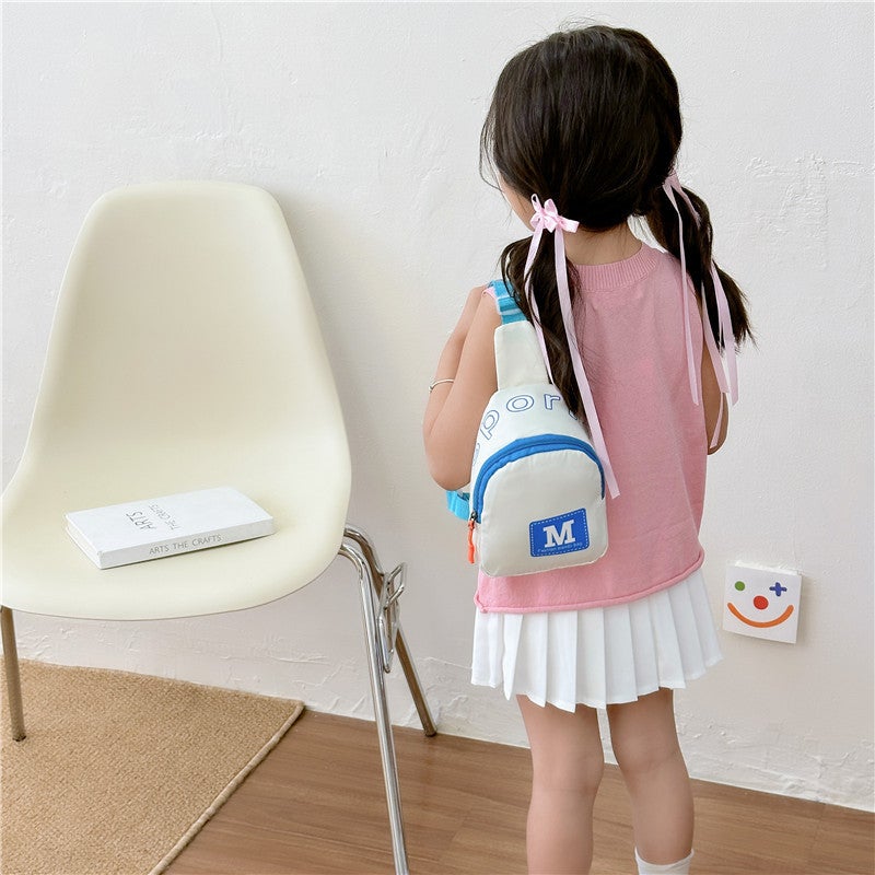 23 New Male And Female Baby Chest Bag Children'S Bag Kindergarten Messenger Bag Cartoon Fashion Shoulder Bag Printed Logo - Image 4