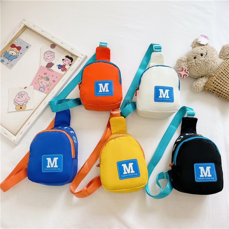 23 New Male And Female Baby Chest Bag Children'S Bag Kindergarten Messenger Bag Cartoon Fashion Shoulder Bag Printed Logo - Image 2