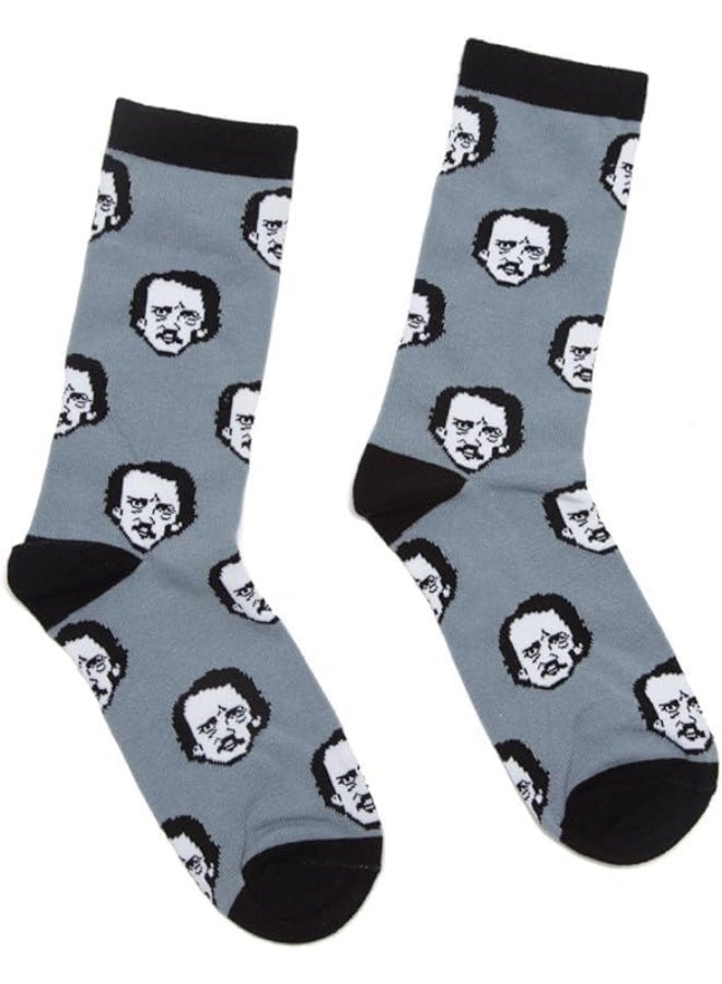Edgar Allan Poe-Ka Dot Socks - Small 