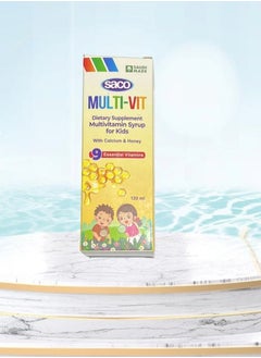 Saco Saco Multi-Vit Dietary Supplement Multivitamin Syrup for Kids with Calcium and Honey 120 ml  - Image 4