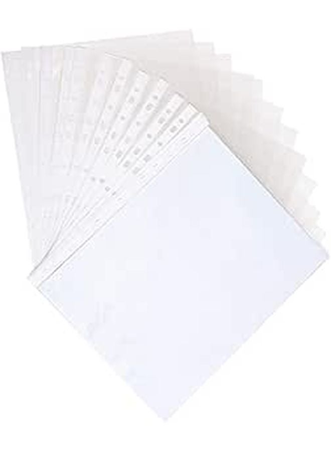 200 Pack A4 Sheet Protectors 11 Hole Acid Free Archival Safe Document Sleeves - Image 1