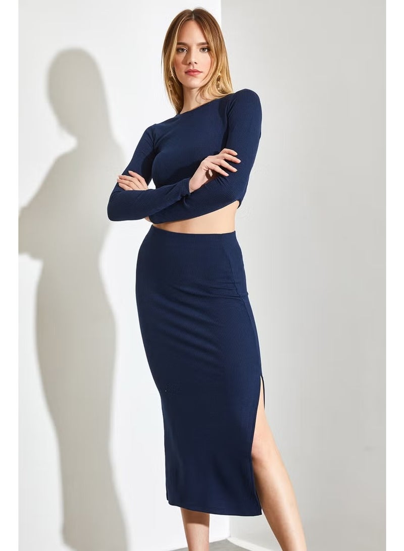Shade Knitted Skirted Bottom Top Set - Image 3