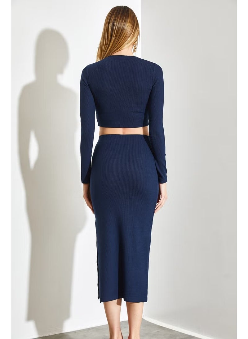 Shade Knitted Skirted Bottom Top Set - Image 5