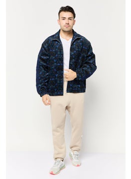 adidas Originals Men Sportswear Fit Allover Print Outdoor Corduroy Jacket, Multicolor  - Image 2