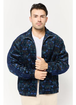 adidas Originals Men Sportswear Fit Allover Print Outdoor Corduroy Jacket, Multicolor  - Image 1