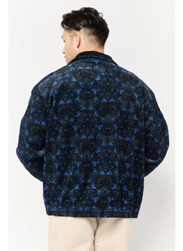 adidas Originals Men Sportswear Fit Allover Print Outdoor Corduroy Jacket, Multicolor  - Image 4