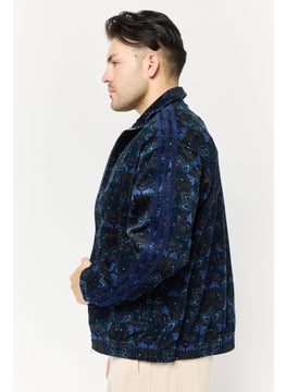 adidas Originals Men Sportswear Fit Allover Print Outdoor Corduroy Jacket, Multicolor  - Image 3