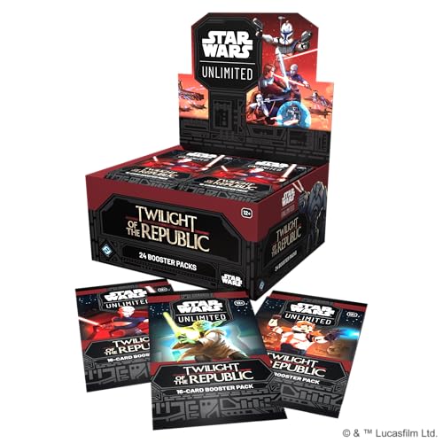 Asmodee Star Wars: Unlimited TCG Twilight of The Republic Booster Display (Set of 24 Booster Packs) - Trading Card Game for Kids & Adults, Ages 12+, 2+ Players, 20 Min Playtime - Image 2
