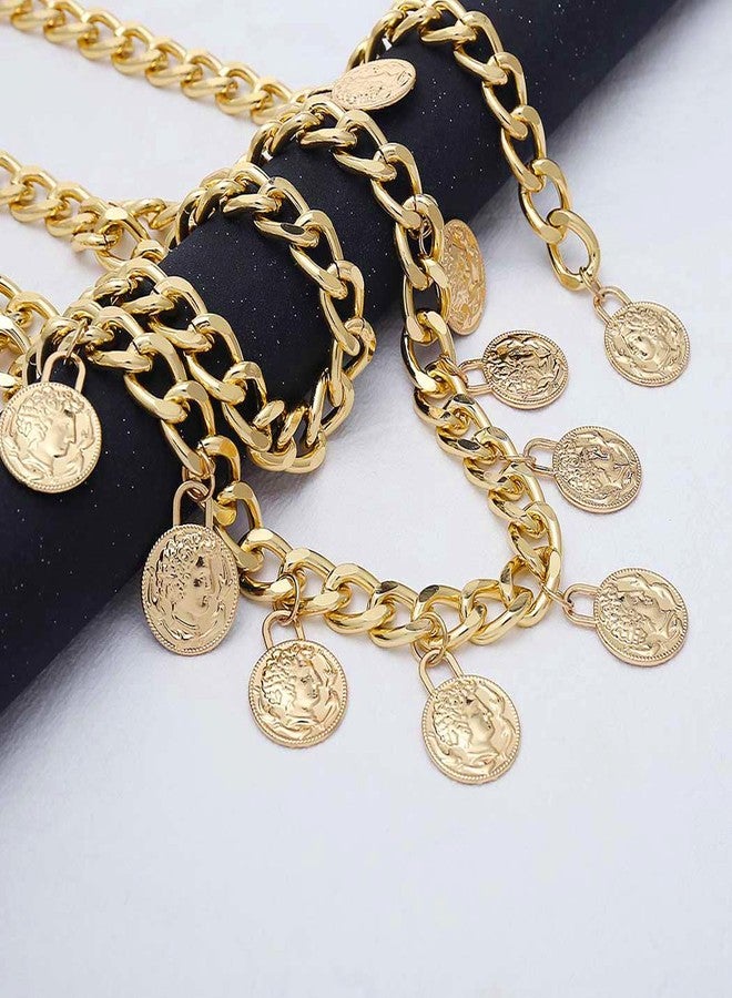 CLOACE Layered Coins Waist Chain Gold Coin Body Chain Fashion Nightclub Adjustable Belly Body Jewelry Accessories for Women - Image 2