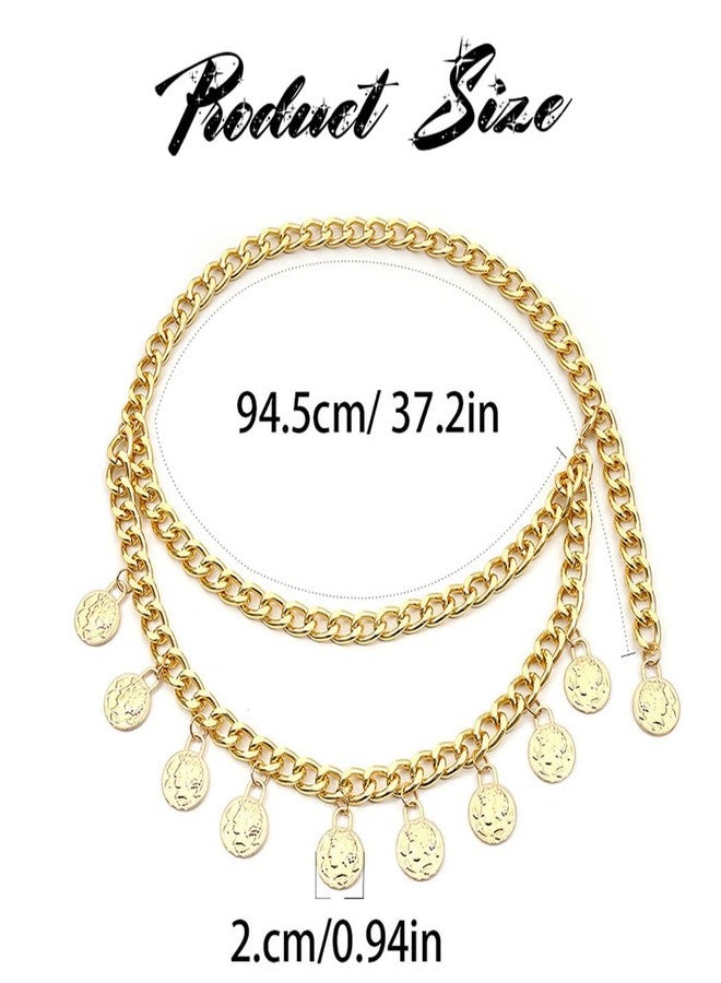 CLOACE Layered Coins Waist Chain Gold Coin Body Chain Fashion Nightclub Adjustable Belly Body Jewelry Accessories for Women - Image 5