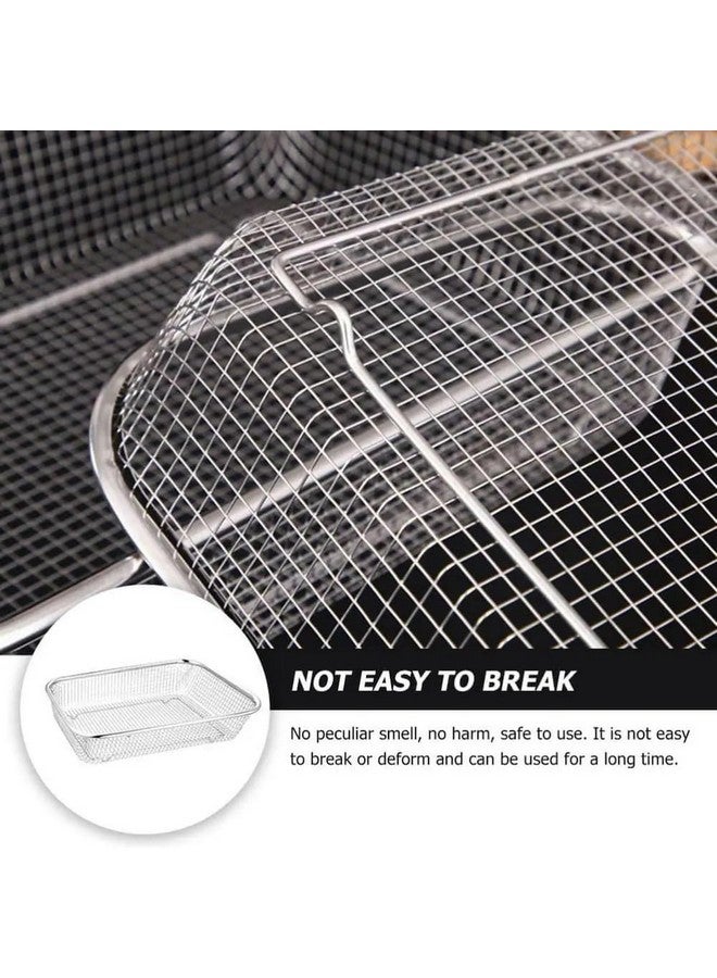 Nexllent Stainless Steel Dish Drainer Basket for Kitchen Utensils/Dish Drying Stand/Plate Rack/Bartan Basket/Sink Counter Top Dish Drainer Rack (Big 30 * 20 * 6 CM) - Image 5
