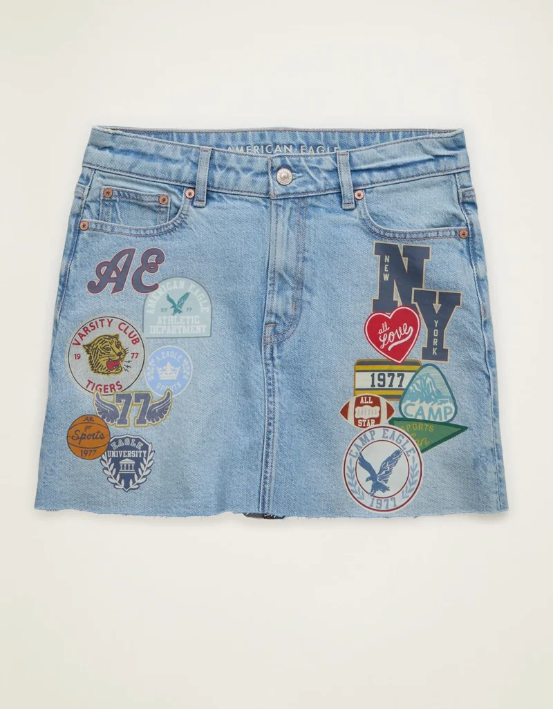 American Eagle  AE Stretch High-Waisted Perfect Mini Skirt for Women | Best Price UAE