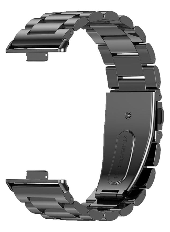 Compatible Band Huawei Watch FIT3 Compatible Band, Stainless Steel Material, Compatible with Huawei Watch Fit 3, Adjustable Metal Strap, Business Design, High-grade, Replacement Strap, Stainless Steel - Image 2