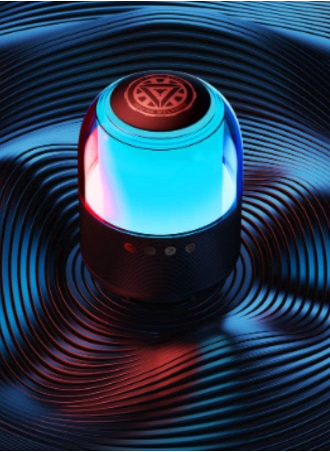 Disney Original Disney QS-S1 Stark Smart Bluetooth Speaker Wireless Speaker 3D Stereo Surround Sound Subwoofer Loudspeaker Sound Box Colorful LED Light Speaker  - Image 2