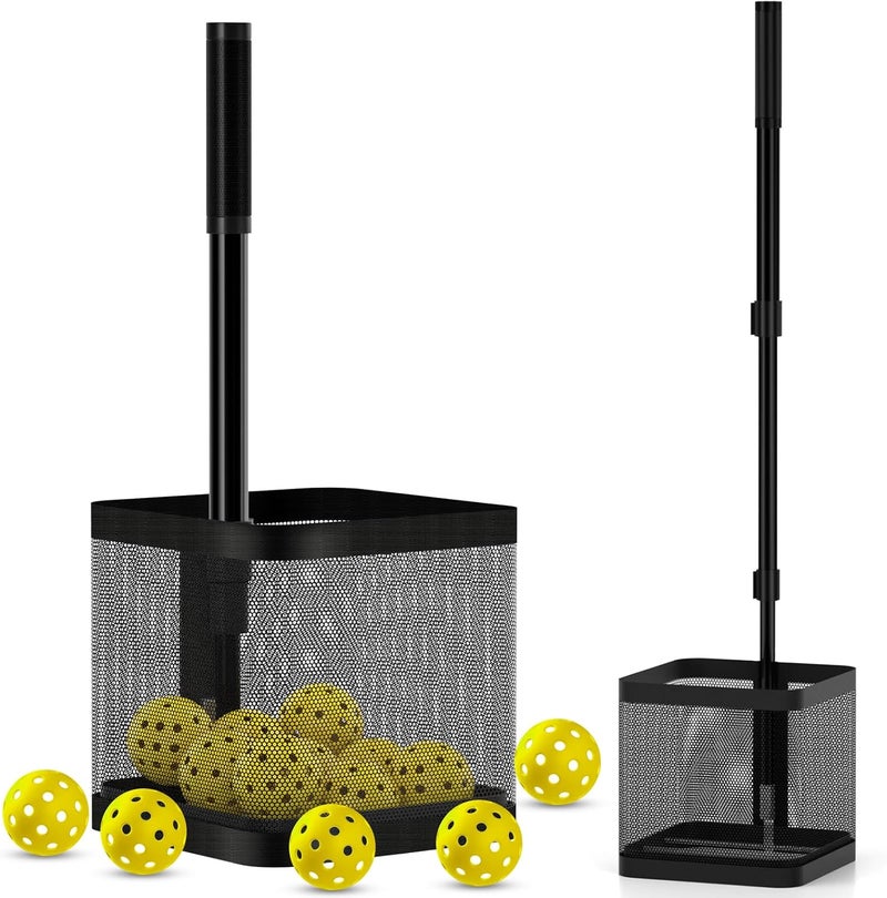 Retrora Pickleball Picker Upper Ball Holder - Lightweight Collector with Adjustable Handle - Image 1