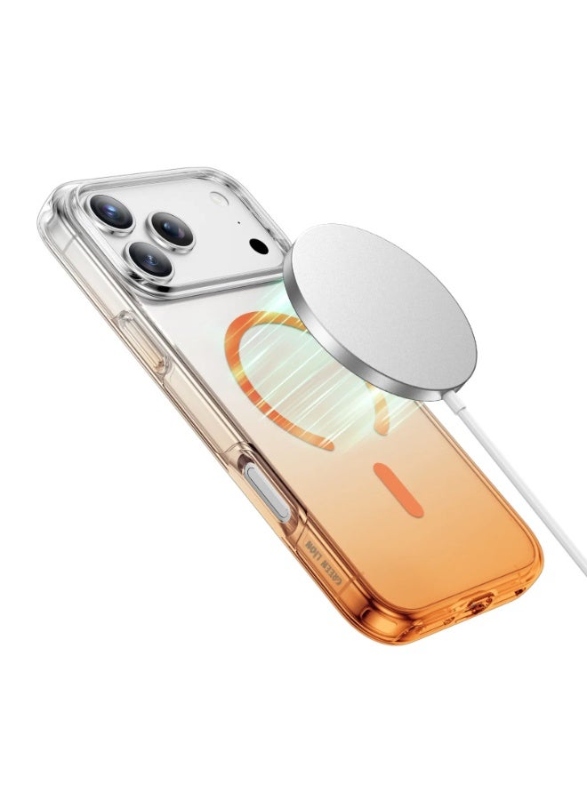 جرين ليون جراب ماج سيف متدرج اللون لهاتف iPhone 17 Pro Max مع قفل مغناطيسي قوي / متوافق مع ماج سيف / طبقة مضادة للأكسدة / مقاوم للخدش - تيتانيوم برتقالي - Image 1