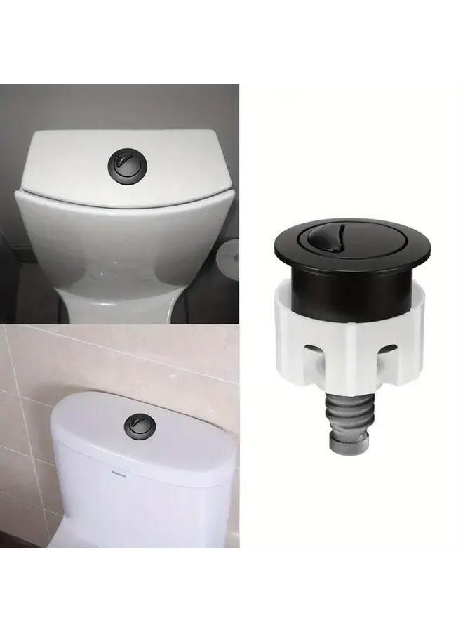 Dual Flush Toilet Button Golden Easy Install Classic Design Durable Plastic Modern Bathroom Renovation Wall Mounted Toilet Control - Image 5
