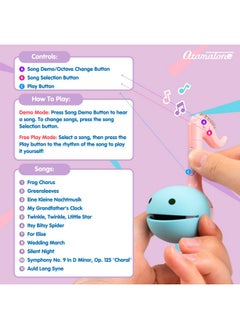Otamatone Melody Series Japanese Electronic [Mini Size] Musical Instrument [11 Pre-Programmed Songs] Portable Synthesizer From Japan By Maywa Denki [English Instruction], Unicorn  - Image 4
