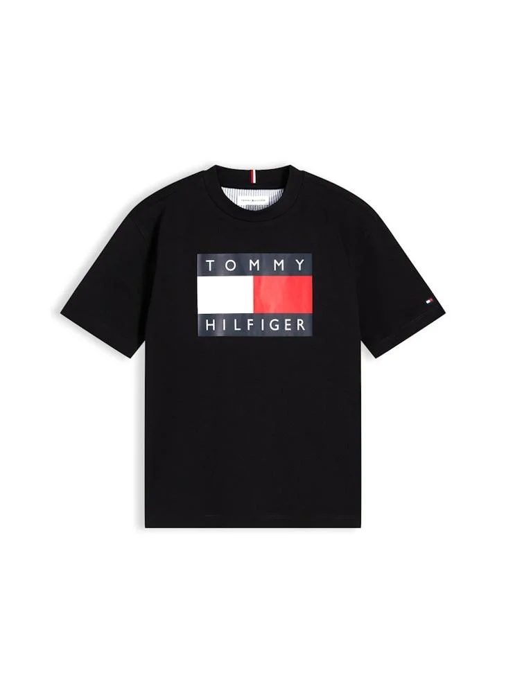 Tommy Hilfiger Flag Logo Jersey Crew Neck T-Shirt