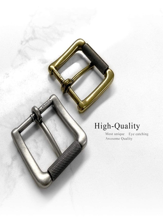 Belts.com Antiqued Brass Finish Single Prong Roller Replacement Belt Buckle, Fits 1-3/8" wide - Image 3