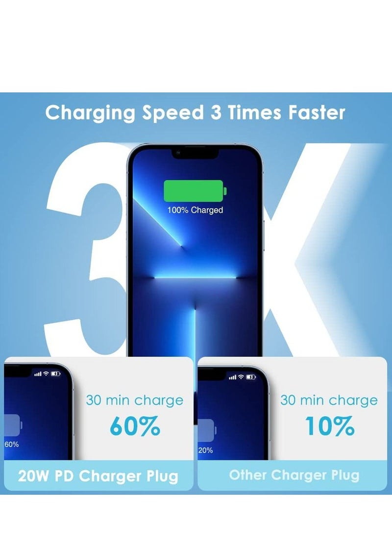 Generic - iPhone 20W Charger 【Apple MFi Certified】 USB C Plug Fast Charge and USB C to Lightning Cable 2M PD Power Adapter Compatible with iPhone 13 Pro Max 13 12 SE2020 11 XR XS Max X 8 Plus iPad Pro Air Mini - Image 1