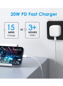Generic iPhone 20W Charger 【Apple MFi Certified】 USB C Plug Fast Charge and USB C to Lightning Cable 2M PD Power Adapter Compatible with iPhone 13 Pro Max 13 12 SE2020 11 XR XS Max X 8 Plus iPad Pro Air Mini  - Image 3