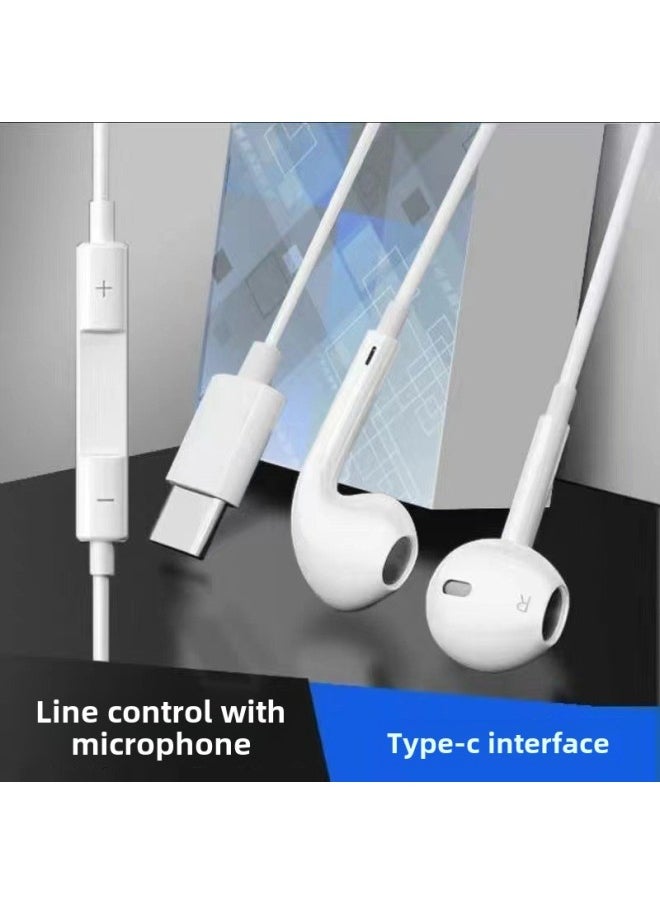 Generic Original Wired Headset Typec Interface With Mai Ksong In-Ear Headset Game E-Sports Free Shipping-Colour:Top Version  Three-year Warranty - 2 Packs  No Pain And No Noise When Worn For A Long Time  - Image 1