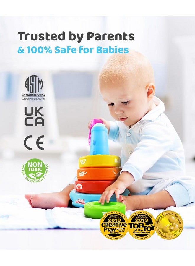 BEST LEARNING Stack & Learn - Developmental Educational Activity Stacking Toy for 6 or 9 Month Old Baby Toys and Up | First 1 Year Boy Girl Gifts for Birthday Gift - Image 2