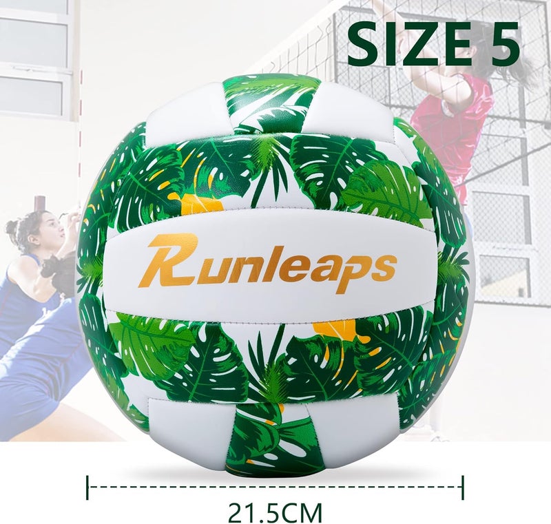 Runleaps Volleyball, Waterproof Indoor Outdoor Volleyball for Beach Game Gym Training (Official Size 5) - Image 4