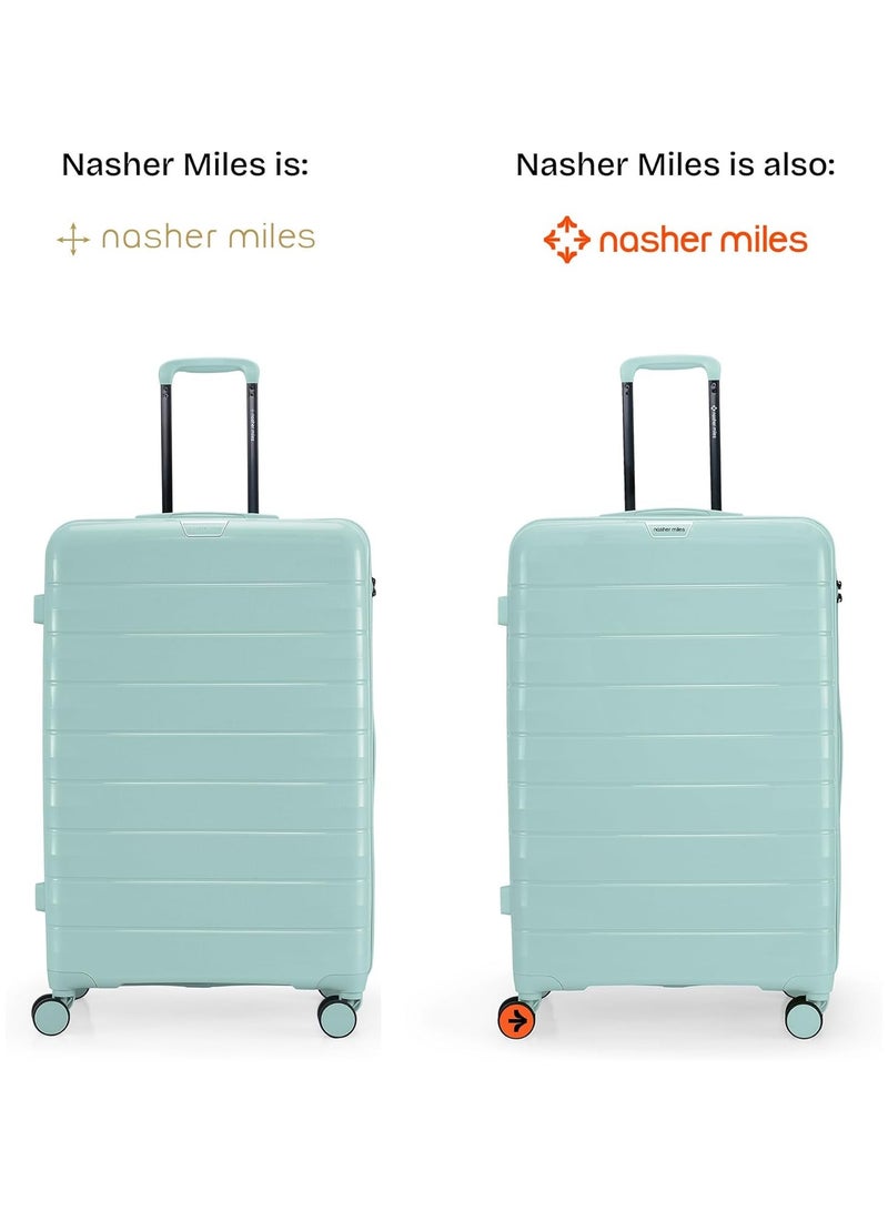 nasher miles Nasher Miles Vienna Hard-Sided Polypropylene Luggage Set of 3 Cool Mint Trolley Bags (55, 65 & 75 )  - Image 2