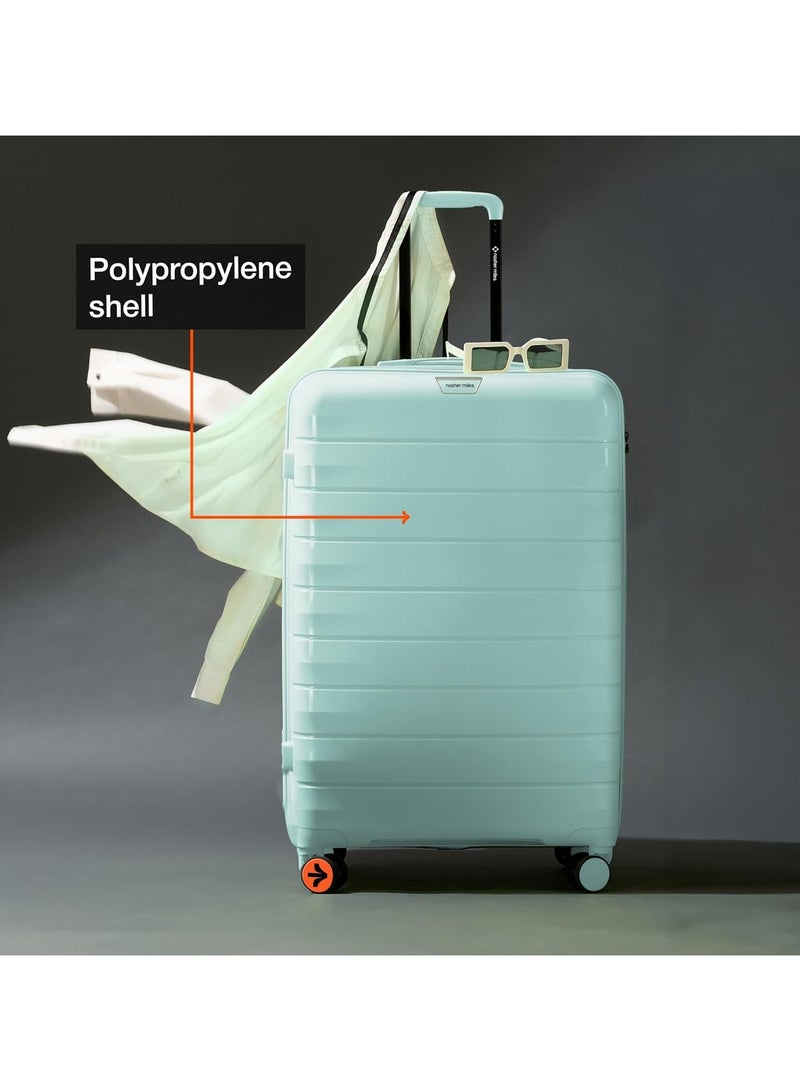 nasher miles Nasher Miles Vienna Hard-Sided Polypropylene Luggage Set of 3 Cool Mint Trolley Bags (55, 65 & 75 )  - Image 3