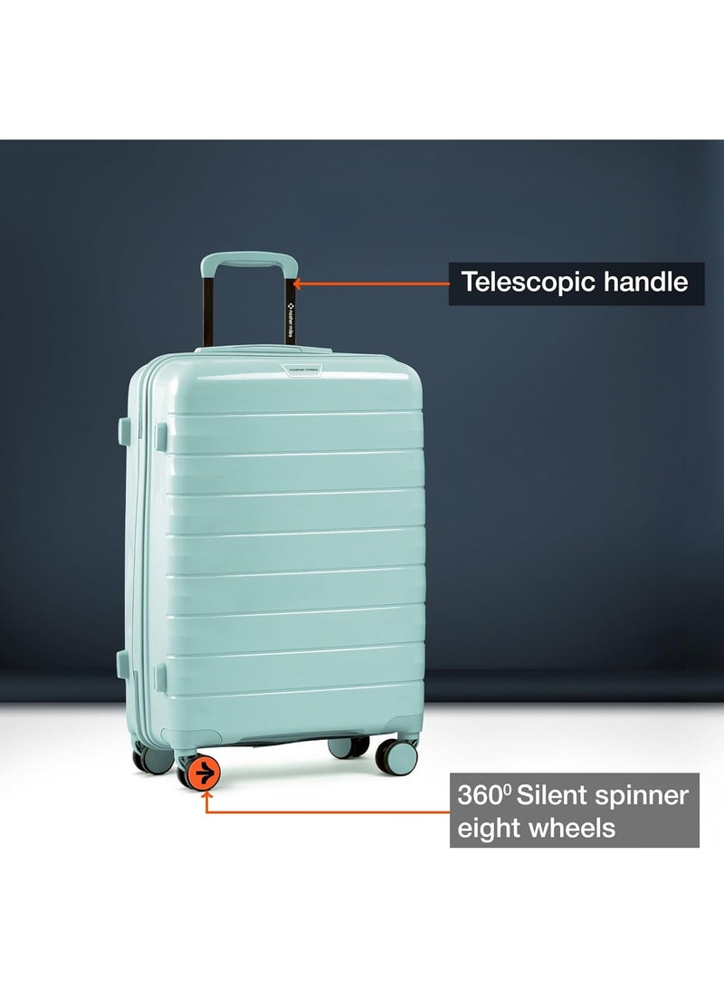 nasher miles Nasher Miles Vienna Hard-Sided Polypropylene Luggage Set of 3 Cool Mint Trolley Bags (55, 65 & 75 )  - Image 5