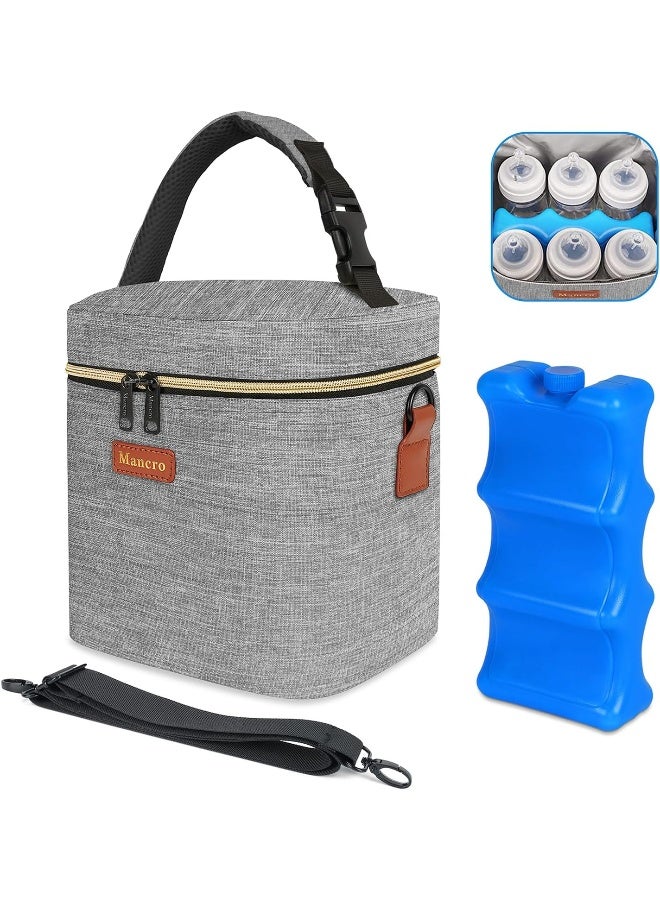 Mancro Baby Bottle Bag with Insulated Cooler - Image 1