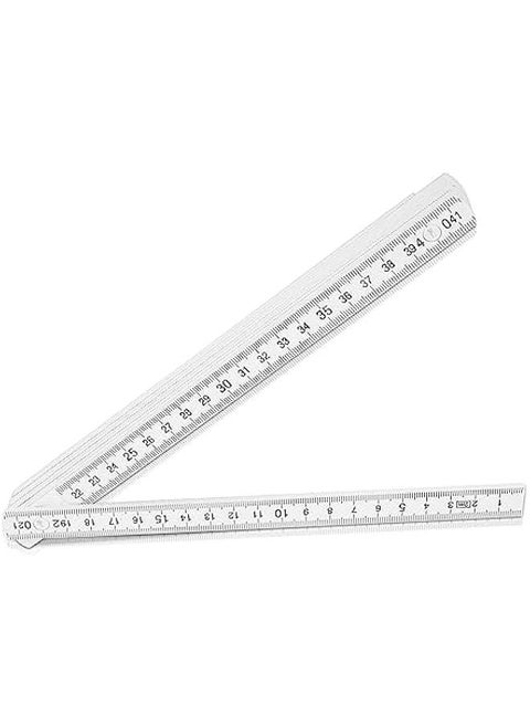 Folding Wood Rule, Carpenter's Folding Rule, Composite Construction Ruler, Yard Stick Ruler, 6.5ft Measuring Stick Tool with Easy Read Metric Fractions for Woodwork DIY Craft Linesman Engineer