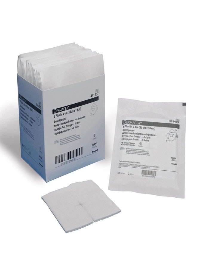 Kendall Drain Sponge, 4 x 4 Inch, 6-Ply, Sterile, 50 Pack(s, 2 per Pack - Image 1