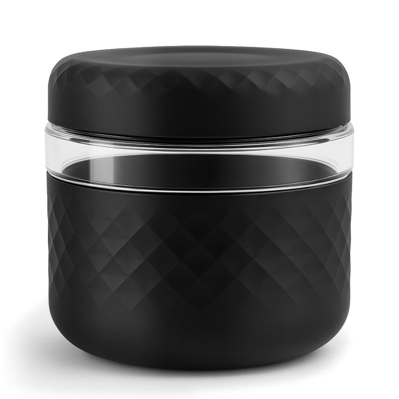 Cafezi 24 oz Glass Lunch Bowl Container with Lid | Leak & Spill Proof, BPA-Free, Microwave & Dishwasher Safe, Airtight Meal Prep & Food Storage Jar for Lunch, Salad, Soup, Overnight Oats, Stew, Yogurt - Image 1