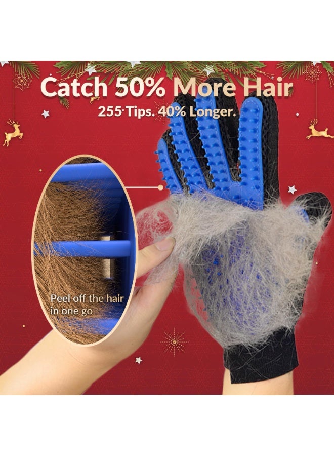 1 زوج من قفازات ترقية الحيوانات الأليفة - قفازات فرشاة إزالة الشعر اللطيفة - قفازات إزالة الشعر الحيوانات الأليفة الفعالة - تصميم خمسة أصابع محسنة - مثالية للكلاب والقطط ، مناسبة لكل من الشعر الطويل والقصير - حجم واحد يناسب جميع - Image 3