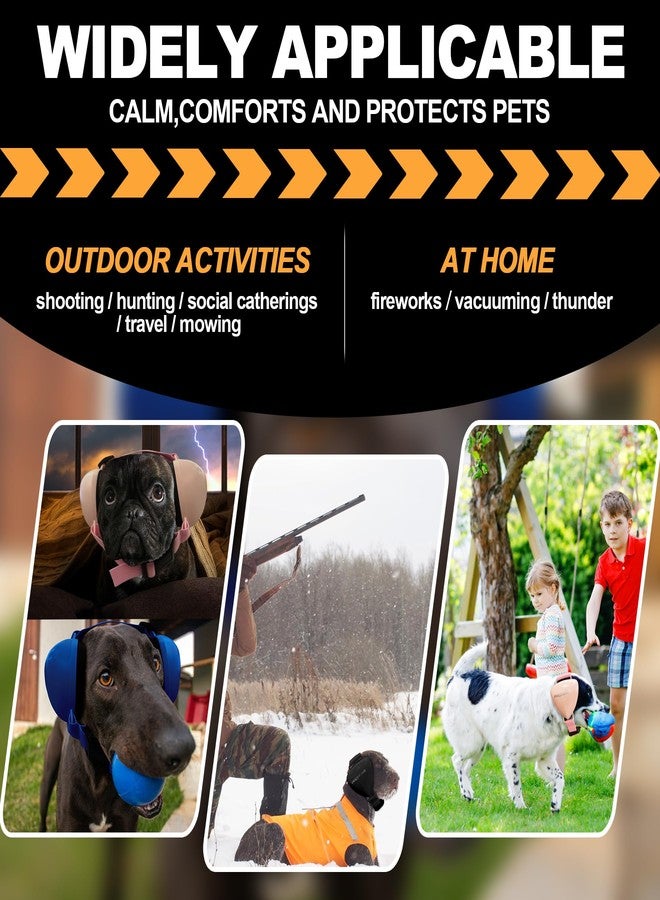 PROHEAR واقيات أذن جل بروهير أنجريد للكلاب، حماية سمعية للكلاب من الألعاب النارية، معدل تقليل الضوضاء 28 ديسيبل للرعد، مناسبة للصيد والسياحة، صغير - أسود - Image 5