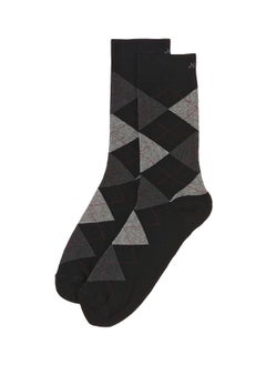 Jockey Men Cotton Calf Socks 7094 Denim Melange Assorted Design and Colour Free Size