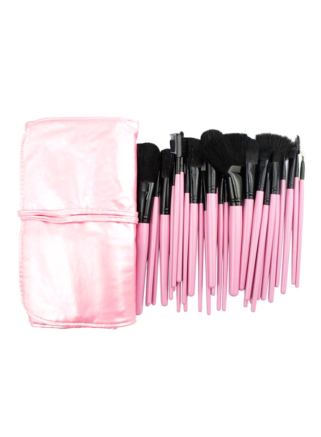 Loquat 32-Piece Professional Makeup Brush Set Pink - Image 5