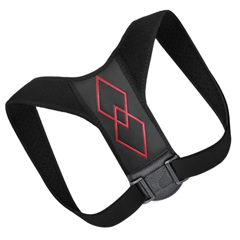 Posture Corrector Belt For Men And Women Diamond Pattern Back Brace Hunchback Correction - Image 2