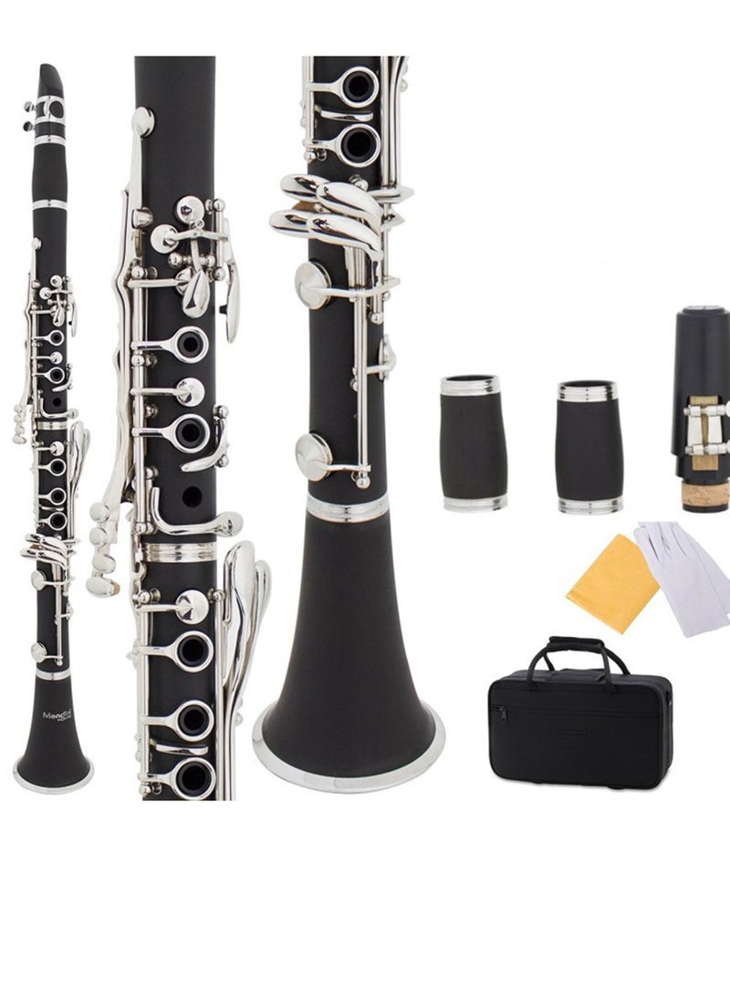 AJ Music B Flat Clarinet Ebonite 17 Keys AJ Music  - Image 3